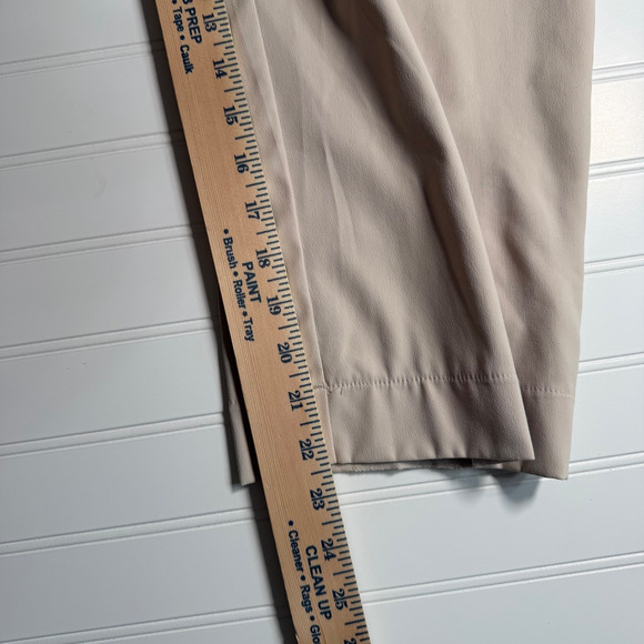 Nike Golf Women’s 8 Khaki Cropped Pants Dri-FIT Flat Front Beige Athletic - Picture 6 of 6